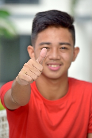 Friendly Youthful Diverse Male Juvenileの写真素材