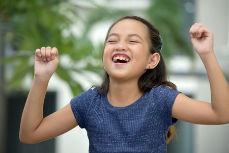 A Winning Beautiful Juvenileの写真素材