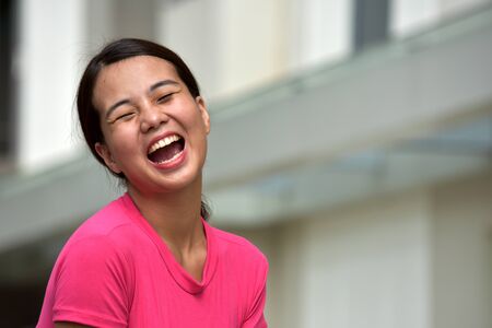 Attractive Female And Laughterの写真素材