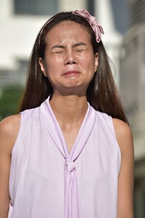 A Female Under Stressの写真素材