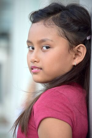 Young Diverse Girl Portraitの写真素材