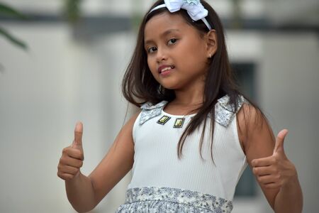 Female With Thumbs Upの写真素材