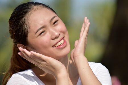 Surprised Young Diverse Femaleの写真素材