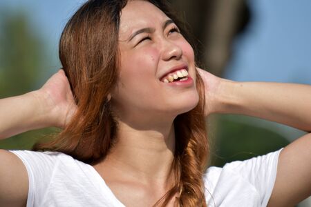 Pretty Diverse Female Restingの写真素材