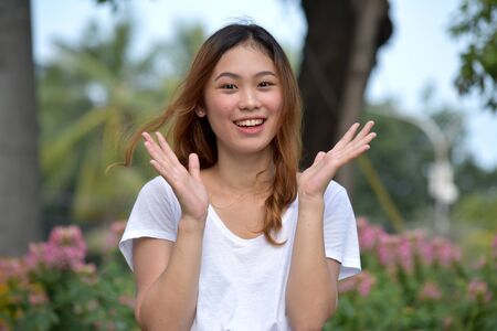 A Surprised Pretty Personの写真素材