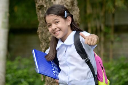 Proud Prep Person Wearing Uniformの写真素材