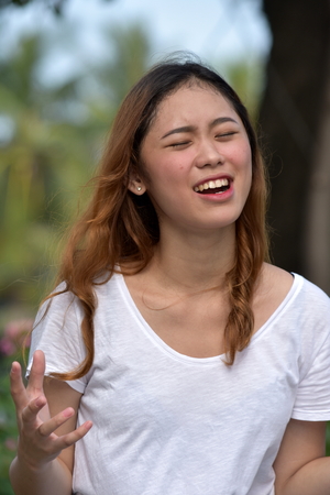 An Anxious Female Womanのeditorial素材