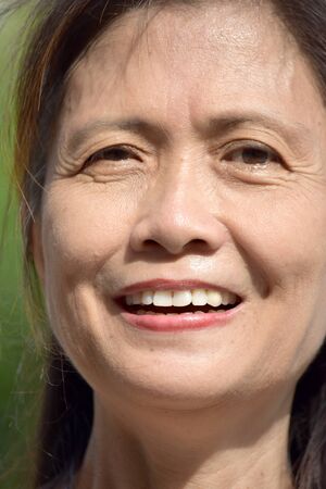 A Filipina Granny And Happinessの写真素材
