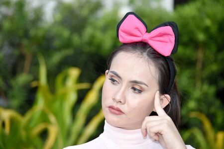 An Adult Female Decision Makingの写真素材