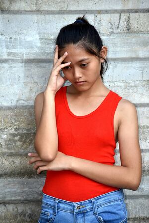 An A Youth And Depressionの写真素材