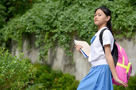 An A School Girl Wondering