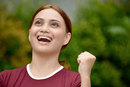 A Winning Pretty Female Adultの写真素材