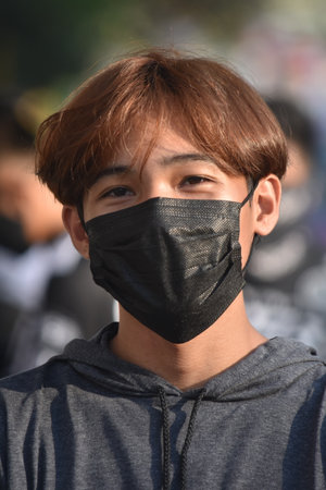 Sick Handsome Philippine Youngster Wearing Facemask