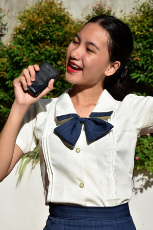 A Pretty Minority Adult Female Singingの写真素材