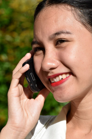 A Smiling Beautiful Diverse Femaleの写真素材