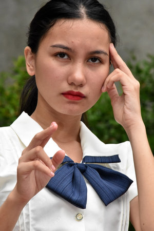 A Psychic Female Asian Womanの写真素材