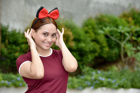 An Adorable Young Adult Femaleの写真素材