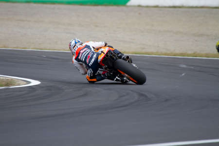 MOTEGI, JAPAN - OCTOBER 2: Australian Honda rider Casey Stoner during final race at 2011 MotoGP of Japan on October 2, 2011 in Motegi, Japan.のeditorial素材