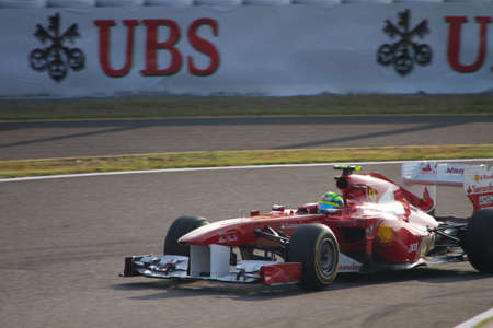 SUZUKA, JAPAN - OCTOBER 7 : Felipe Massa of Ferrari during free practice at 2011 Formula 1 Japanese Grand Prix on October 7, 2011 in Suzuka, Japan.のeditorial素材