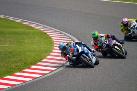 SUZUKA, JAPAN - July 29 : Rider of Moto Map SUPPLY (4th place team) racing at 2012 Suzuka 8 hours...
