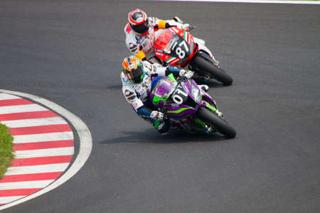 SUZUKA, JAPAN - July 29 : Rider of EVA RT TEST TYPE-01 TRICKSTAR FRTR (Not Classified) racing at 2012 Suzuka 8 hours World Endurance Championship Race, on July 29, 2012 in Suzuka Circuit, Japan.のeditorial素材