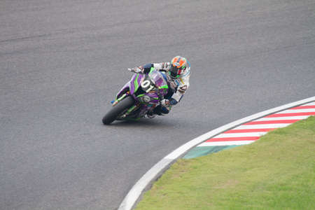 SUZUKA, JAPAN - July 28   Rider of EVA RT TEST TYPE-01 TRICKSTAR FRTR  12th place team  racing at 2013 Suzuka 8 hours World Endurance Championship Race, on July 28, 2013 in Suzuka Circuit, Japan のeditorial素材