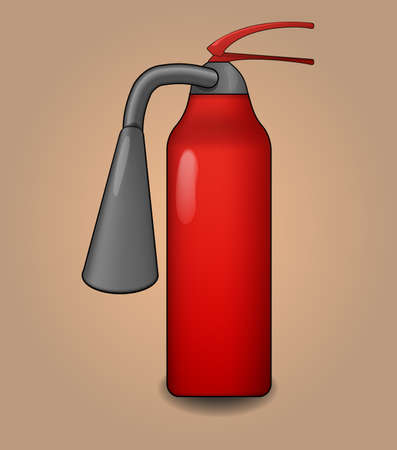 Fire extinguisher stylized isolated illustrationのイラスト素材