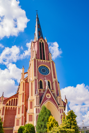 Unusual Holy Trinity Church in Gervyaty, Belarusの写真素材