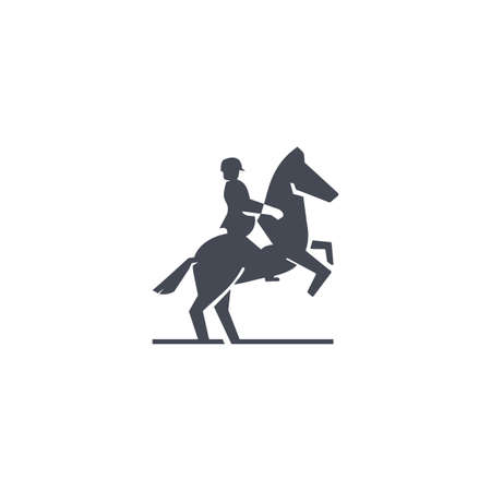 Horse Jockey  Design Illustration Templateのイラスト素材