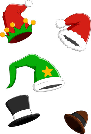 set christmas carnival capのイラスト素材