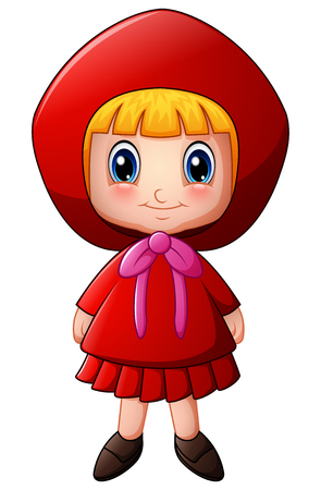 Vector illustration of Red Riding Hoodのイラスト素材