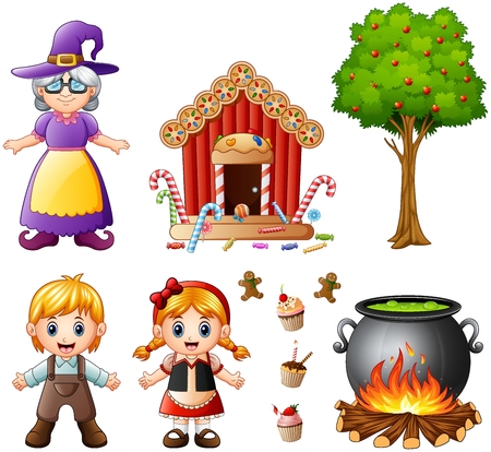 Illustration of Hansel and Gretel collections.のイラスト素材