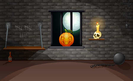 Decoration house of halloweenのイラスト素材