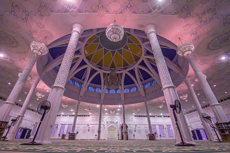Mukah Mosque, Borneo, Sarawak, Malaysiaのeditorial素材