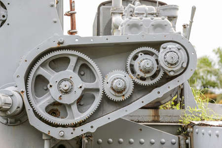 The machine is very old and currently is inoperable.の写真素材