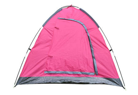 Camping tent without rain fly on isolate background.の写真素材
