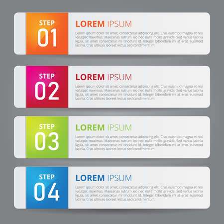 Infographics template for business, education, web design, banners, brochures, flyers. Vector illustration.のイラスト素材