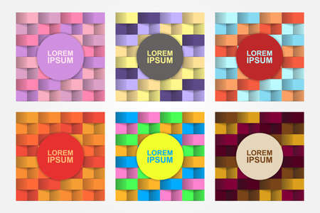 set of abstract backgroundのイラスト素材