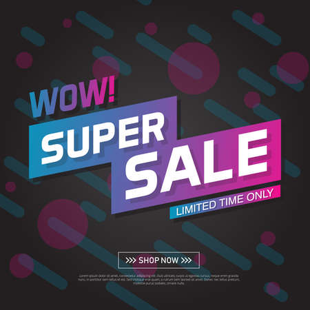 Sale Banner Template Design. Vector Illustrationのイラスト素材