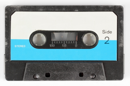 close-up of a music cassetteの写真素材