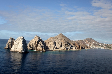 the rocks at el arco baja california sur, mexicoの写真素材