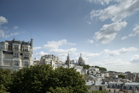 a view of sacre coeur のeditorial素材
