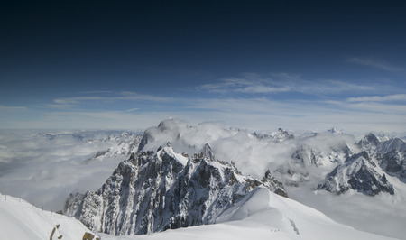 mont blanc in the french alps