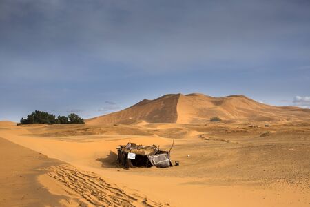 the erg chebbi sand dunes in merzouga, morocco