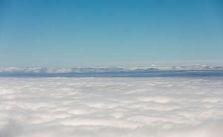 Clouds in mountain landscape in tenerife