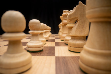 chess board and pieces