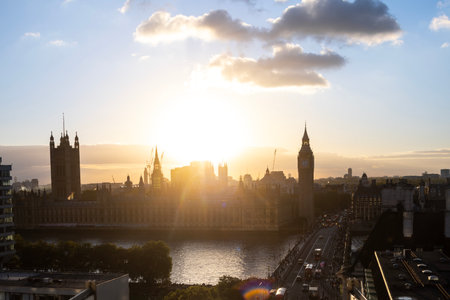 big ben clock in london, englandの写真素材