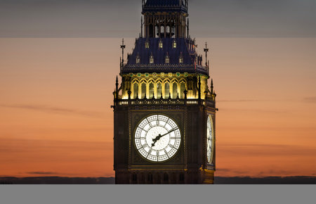 big ben clock in london, englandの写真素材