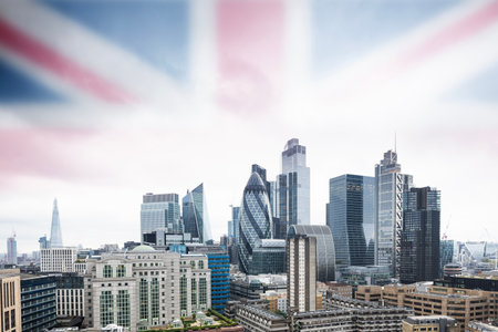 city of london skyscraper skylineの写真素材