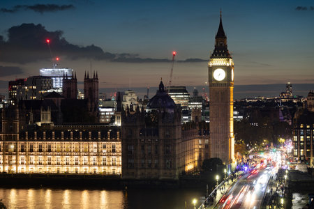 big ben clock in london, englandの写真素材